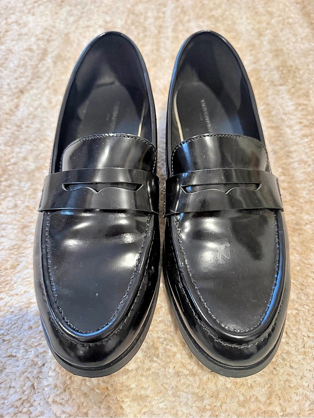 Banana Republic Patent Leather Penny Loafer Black Penny Loafers US 8.5